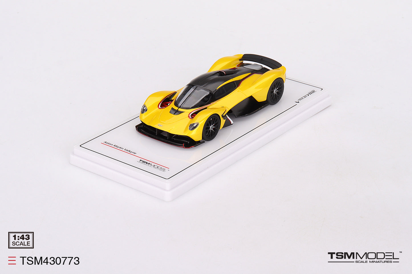 [ Back-order ] TSM TSM430773 1:43 Aston Martin Valkyrie Sunburst Yellow model car