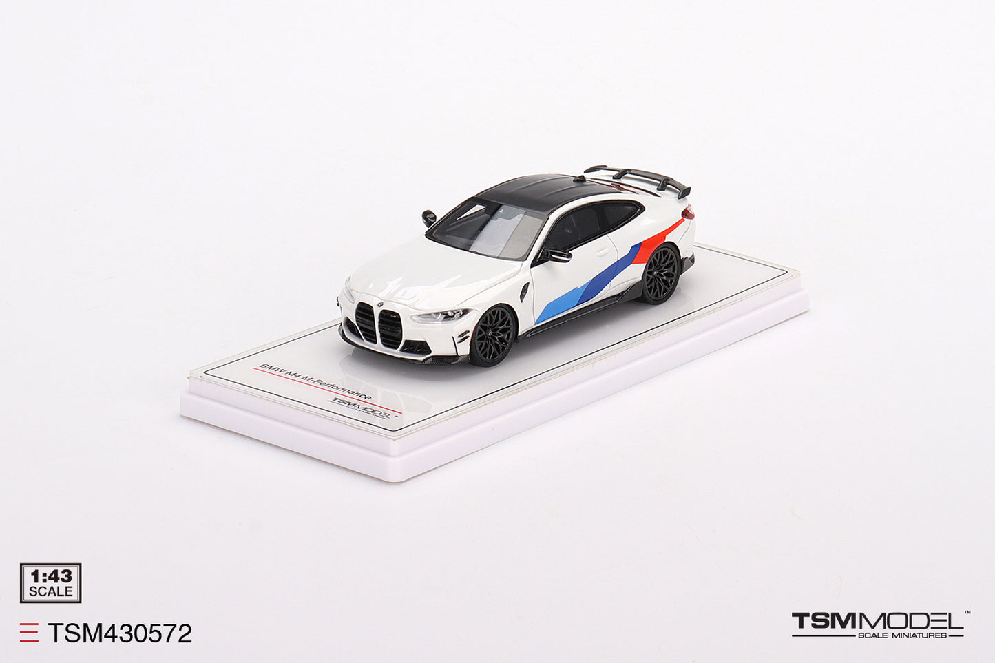 [ Back-order ] TSM TSM430572 1:43 BMW M4 M Performance G82 Alpine White model car