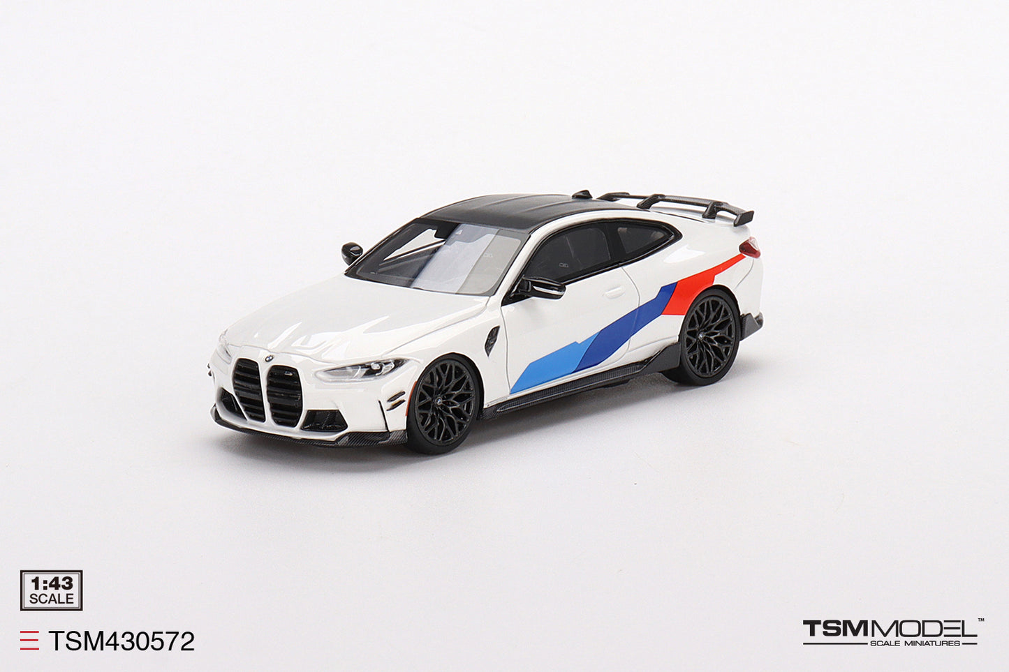 [ Back-order ] TSM TSM430572 1:43 BMW M4 M Performance G82 Alpine White model car