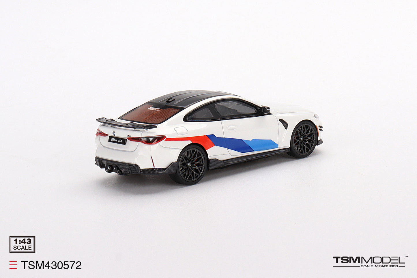 [ Back-order ] TSM TSM430572 1:43 BMW M4 M Performance G82 Alpine White model car