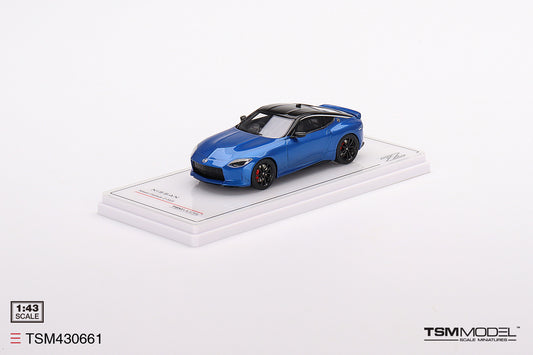 [ Back-order ] TSM TSM430661 1:43 Nissan Fairlady Z Version ST 2023 Seiran Blue RHD model car