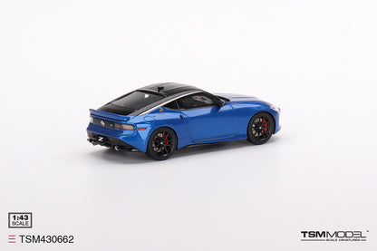 [ Back-order ] TSM TSM430662 1:43 Nissan Z Performance 2023 Seiran Blue LHD model car