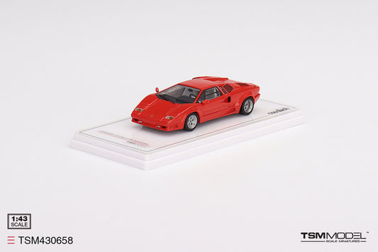 [ Back-order ] TSM TSM430658 1:43 Lamborghini Countach 25th Anniversary Rosso model car