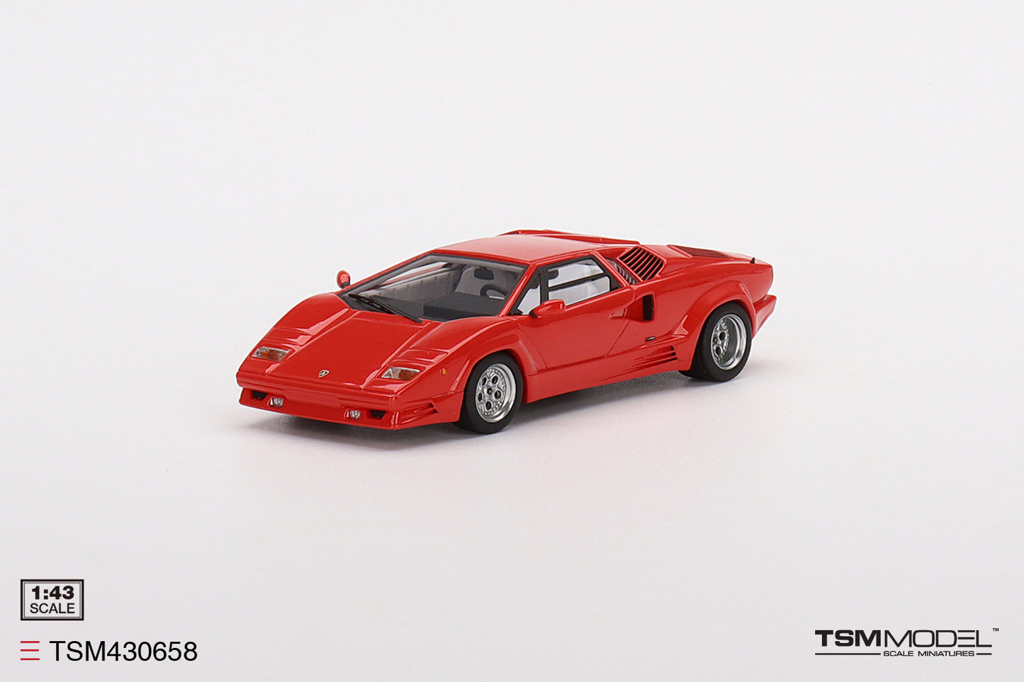 [ Back-order ] TSM TSM430658 1:43 Lamborghini Countach 25th Anniversary Rosso model car