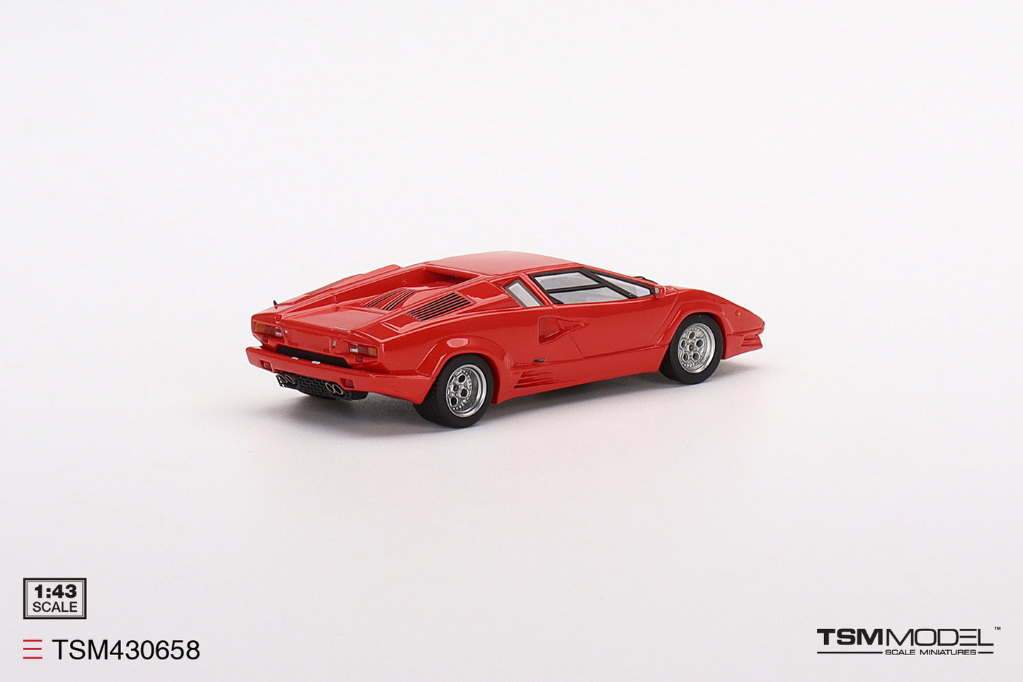 [ Back-order ] TSM TSM430658 1:43 Lamborghini Countach 25th Anniversary Rosso model car