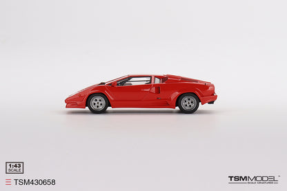 [ Back-order ] TSM TSM430658 1:43 Lamborghini Countach 25th Anniversary Rosso model car
