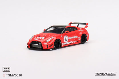 [ Back-order ] TSM TSMV0010 1:43 LB-Silhouette WORKS GT Nissan 35GT-RR Version 1 Red/Black LBWK model car