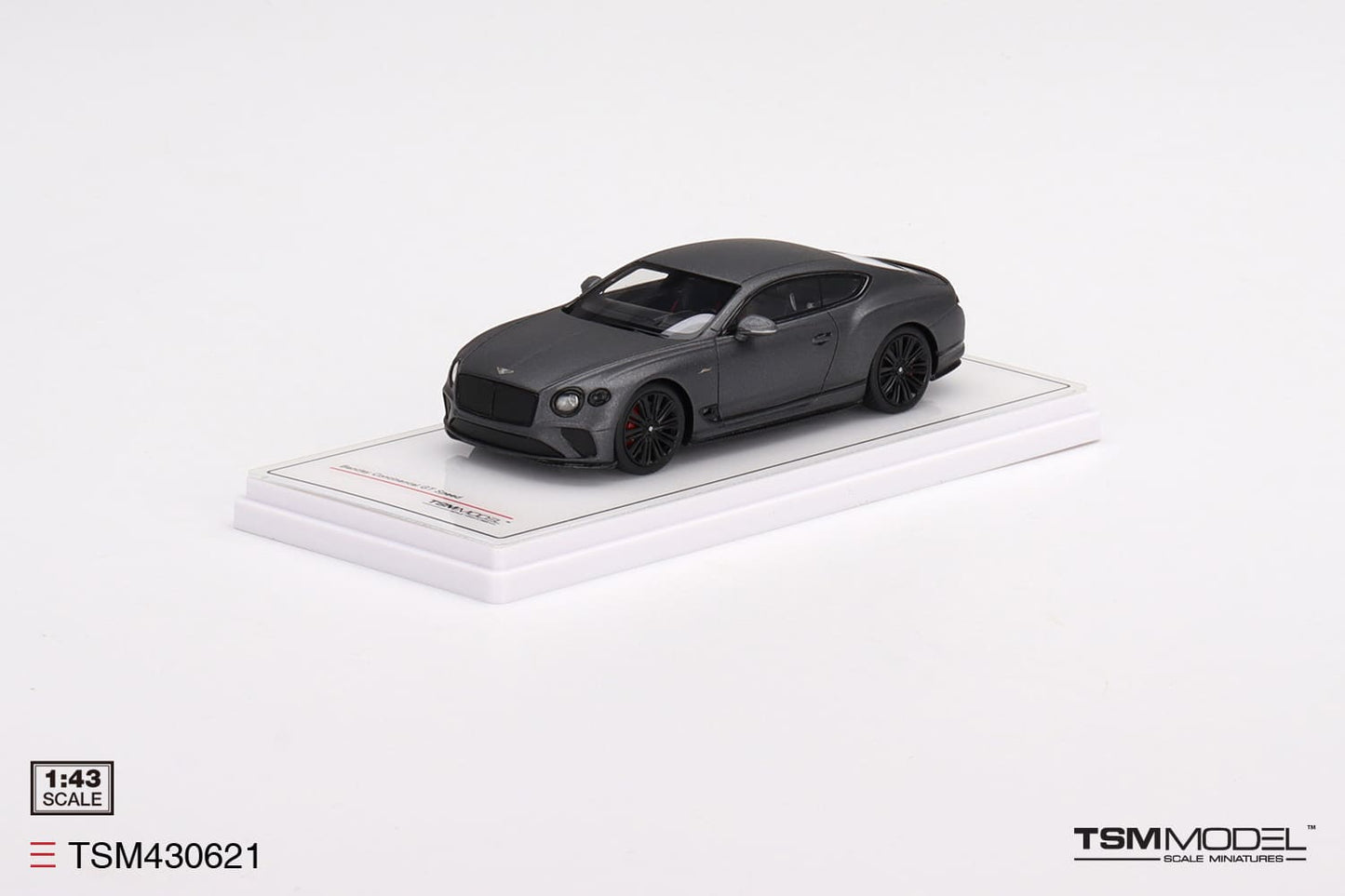 [ Back-order ] TSM TSM430621 1:43 Bentley Continental GT Speed 2022 Anthracite Satin model car