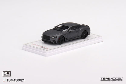 [ Back-order ] TSM TSM430621 1:43 Bentley Continental GT Speed 2022 Anthracite Satin model car