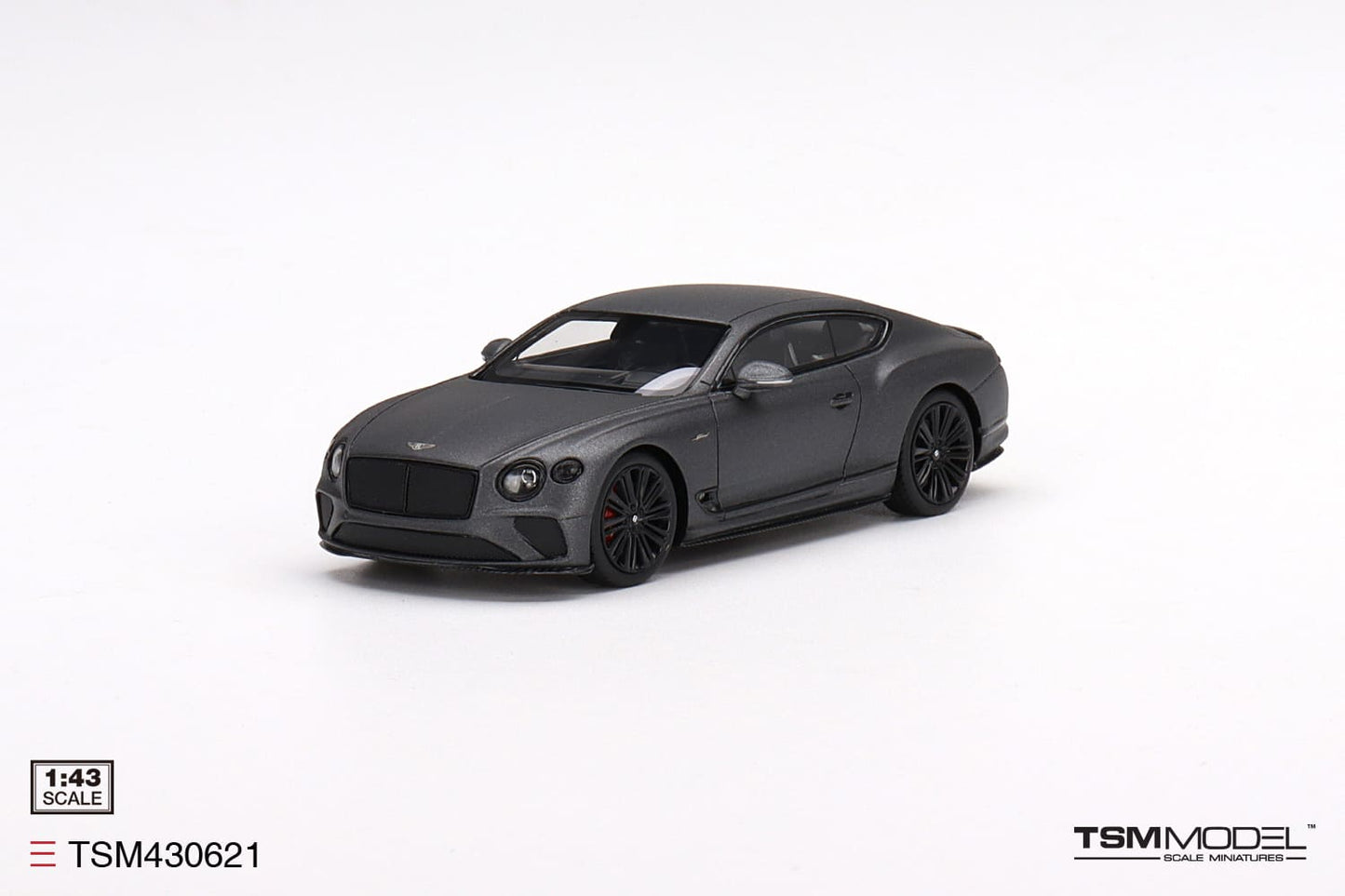 [ Back-order ] TSM TSM430621 1:43 Bentley Continental GT Speed 2022 Anthracite Satin model car
