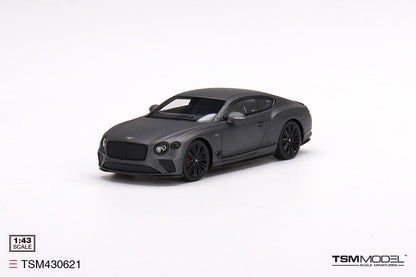 [ Back-order ] TSM TSM430621 1:43 Bentley Continental GT Speed 2022 Anthracite Satin model car