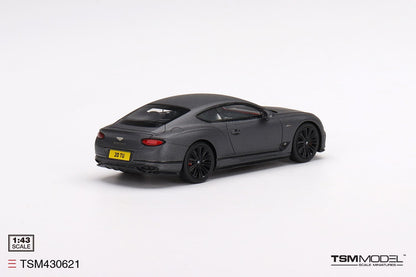 [ Back-order ] TSM TSM430621 1:43 Bentley Continental GT Speed 2022 Anthracite Satin model car