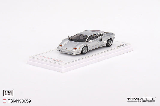 [ Back-order ] TSM TSM430659 1:43 Lamborghini Countach 25th Anniversary Grigio Gray model car