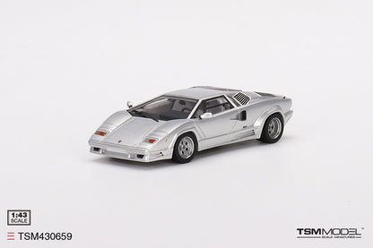 [ Back-order ] TSM TSM430659 1:43 Lamborghini Countach 25th Anniversary Grigio Gray model car