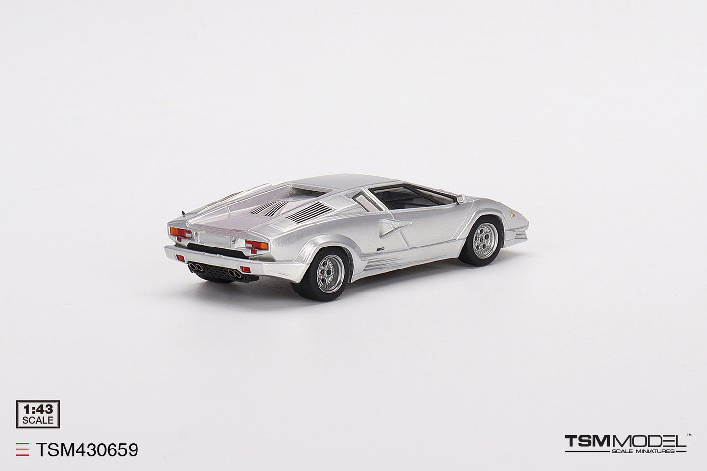 [ Back-order ] TSM TSM430659 1:43 Lamborghini Countach 25th Anniversary Grigio Gray model car