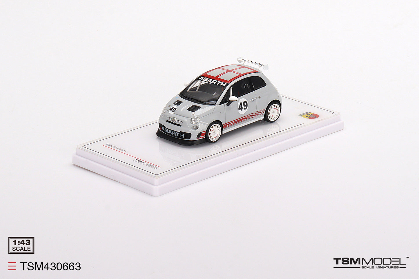 [ Back-order ] TSM TSM430663 1:43 Fiat 500 Abarth Assetto Corse Presentation model car