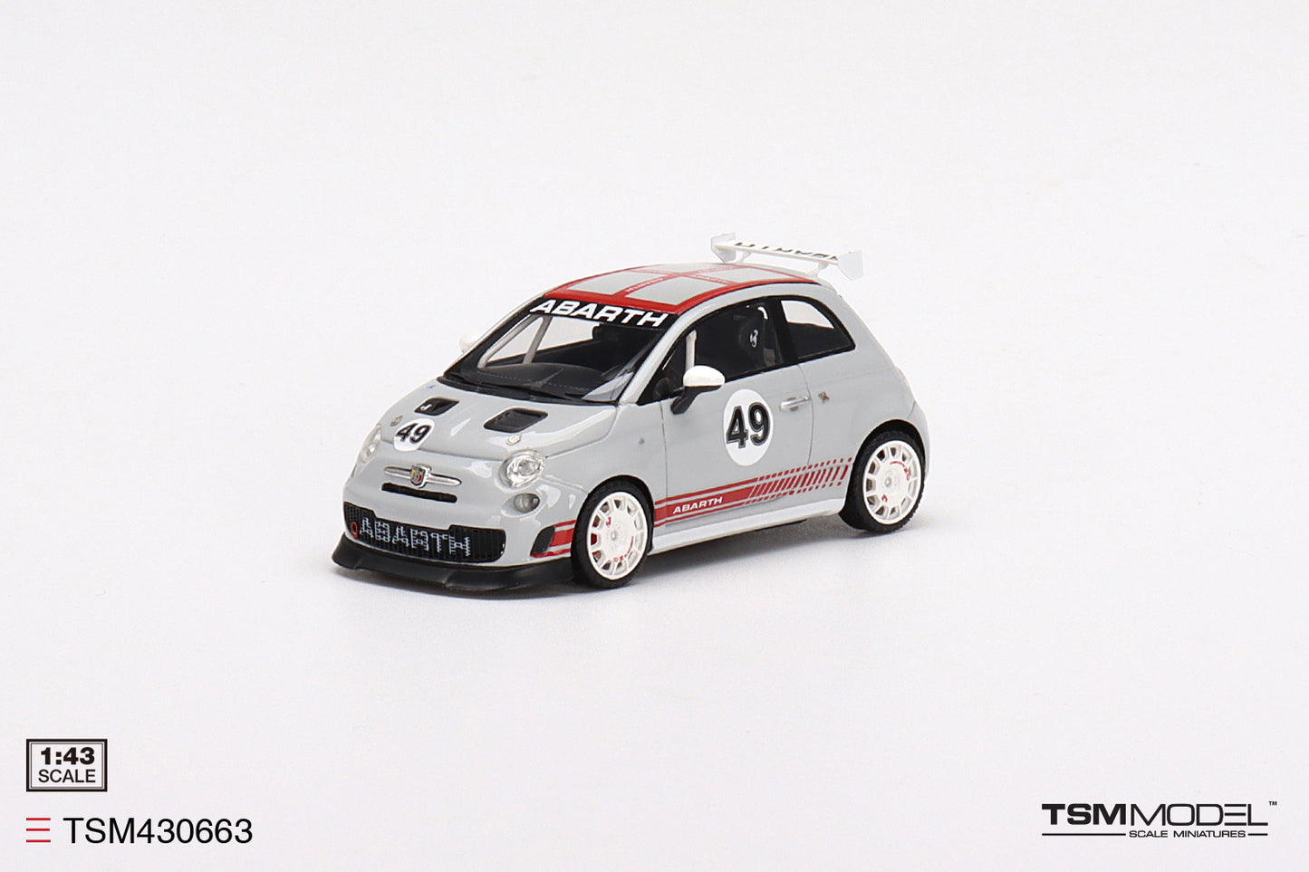 [ Back-order ] TSM TSM430663 1:43 Fiat 500 Abarth Assetto Corse Presentation model car