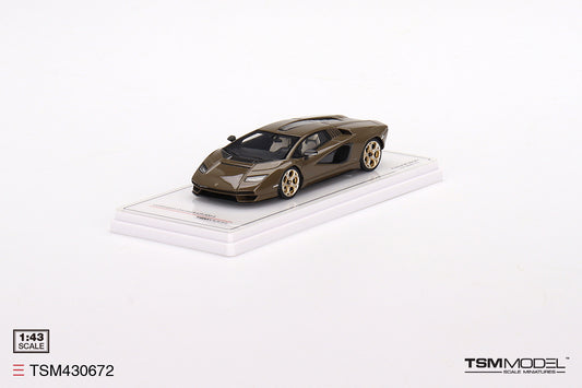 [ Back-order ] TSM TSM430672 1:43 Lamborghini Countach LPI 800-4 Dark Bronze model car