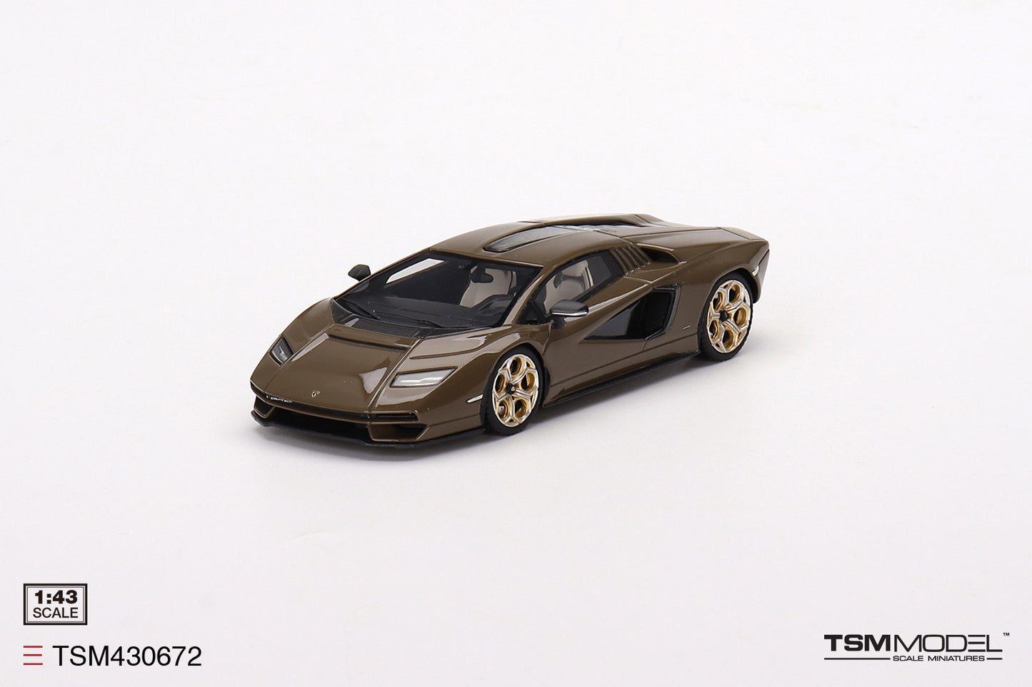 [ Back-order ] TSM TSM430672 1:43 Lamborghini Countach LPI 800-4 Dark Bronze model car