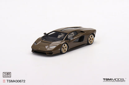 [ Back-order ] TSM TSM430672 1:43 Lamborghini Countach LPI 800-4 Dark Bronze model car