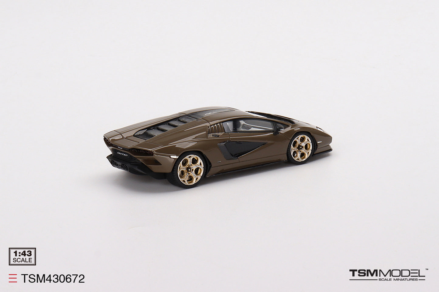 [ Back-order ] TSM TSM430672 1:43 Lamborghini Countach LPI 800-4 Dark Bronze model car