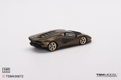 [ Back-order ] TSM TSM430672 1:43 Lamborghini Countach LPI 800-4 Dark Bronze model car