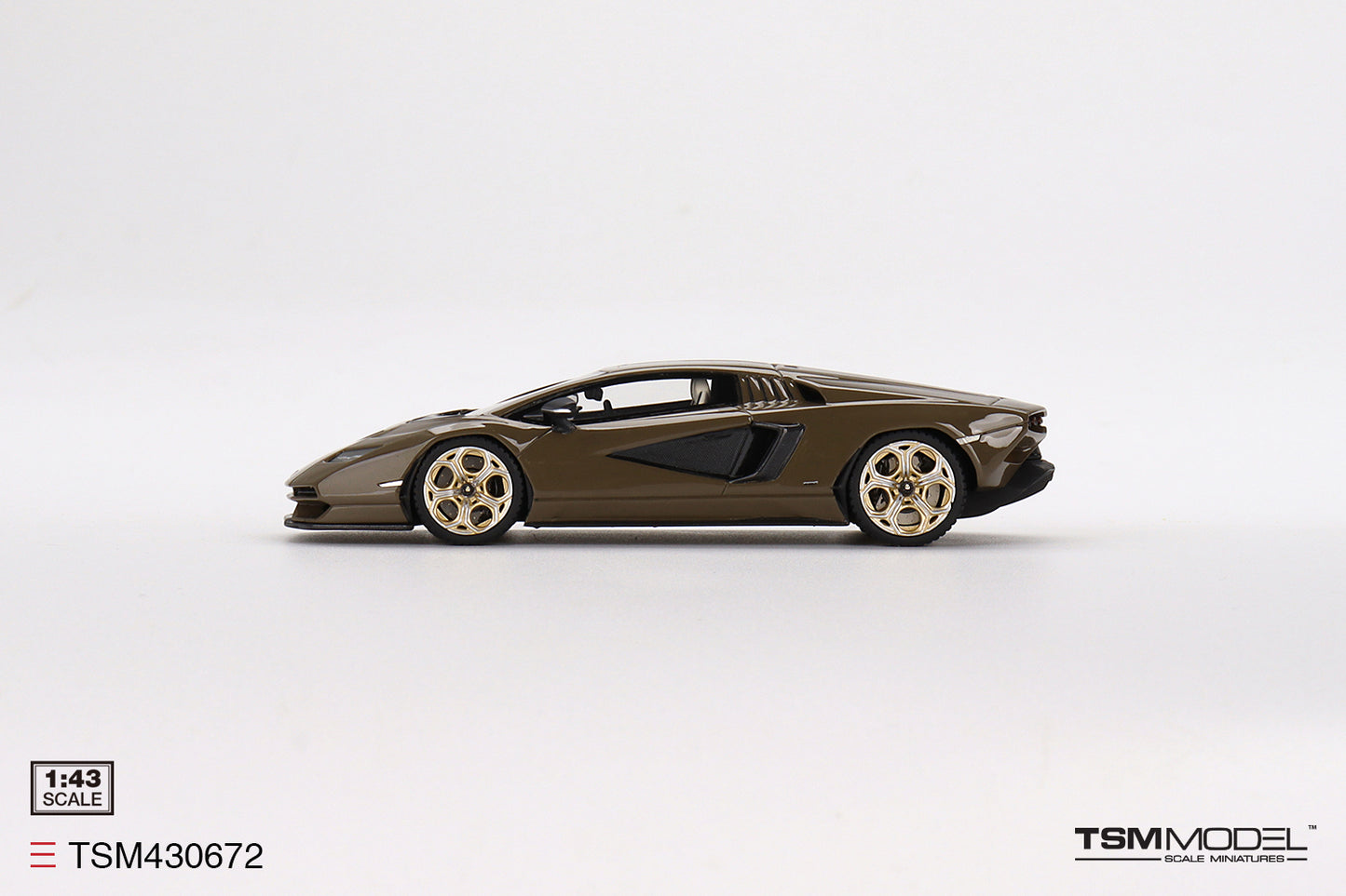 [ Back-order ] TSM TSM430672 1:43 Lamborghini Countach LPI 800-4 Dark Bronze model car