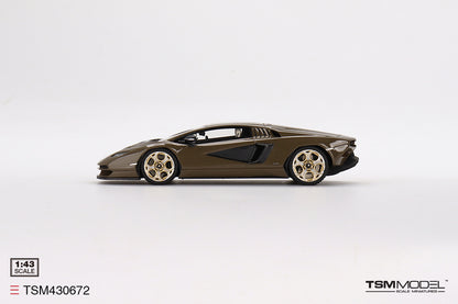 [ Back-order ] TSM TSM430672 1:43 Lamborghini Countach LPI 800-4 Dark Bronze model car