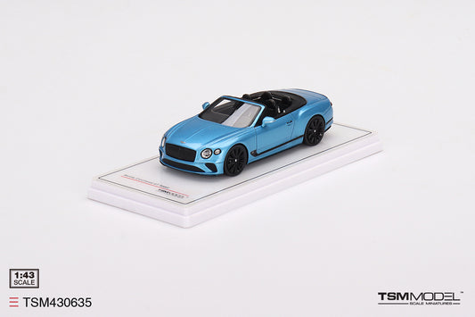 [ Back-order ] TSM TSM430635 1:43 Bentley Continental GT Speed Convertible 2022 Kingfisher model car