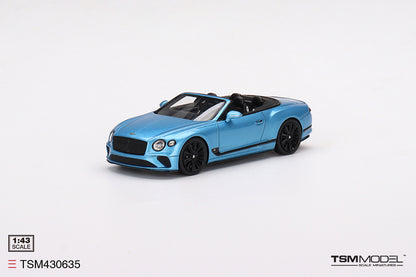 [ Back-order ] TSM TSM430635 1:43 Bentley Continental GT Speed Convertible 2022 Kingfisher model car