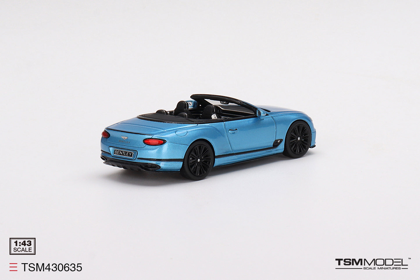[ Back-order ] TSM TSM430635 1:43 Bentley Continental GT Speed Convertible 2022 Kingfisher model car