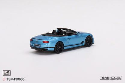 [ Back-order ] TSM TSM430635 1:43 Bentley Continental GT Speed Convertible 2022 Kingfisher model car
