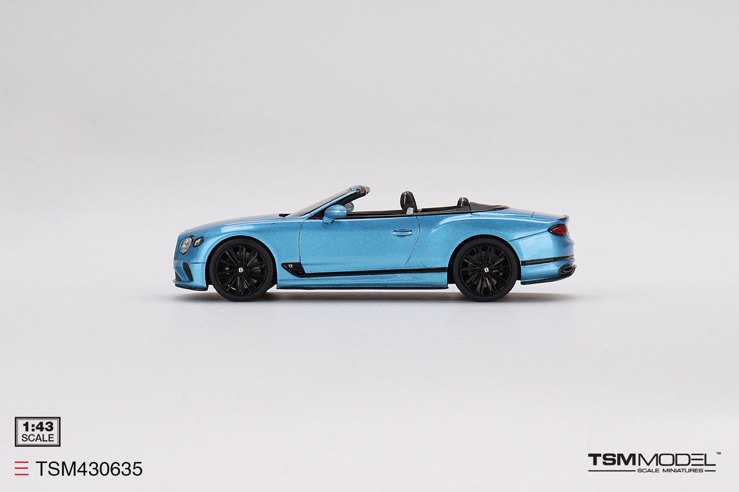 [ Back-order ] TSM TSM430635 1:43 Bentley Continental GT Speed Convertible 2022 Kingfisher model car