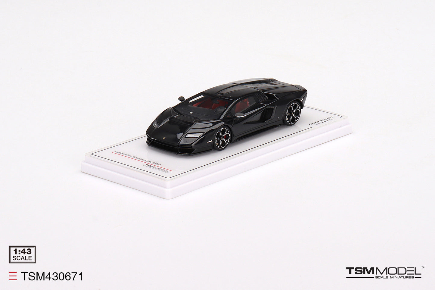[ Back-order ] TSM TSM430671 1:43 Lamborghini Countach LPI 800-4 Nero Maia Black model car