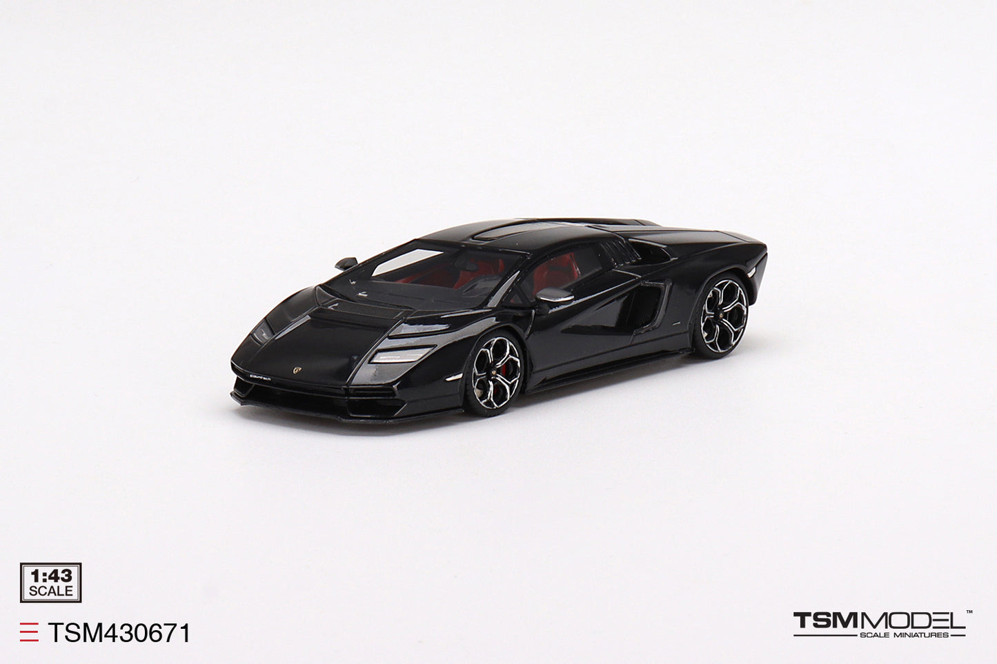 [ Back-order ] TSM TSM430671 1:43 Lamborghini Countach LPI 800-4 Nero Maia Black model car
