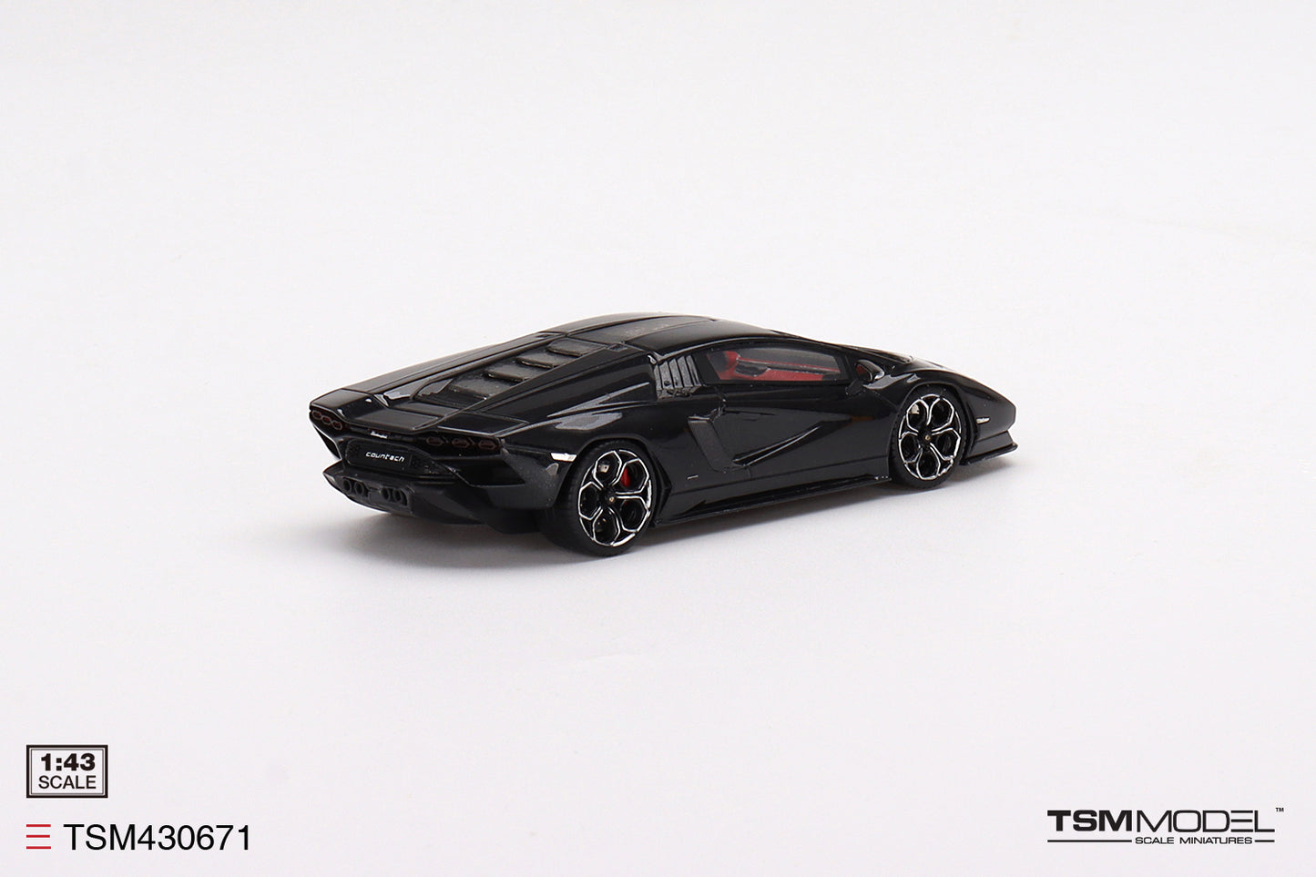 [ Back-order ] TSM TSM430671 1:43 Lamborghini Countach LPI 800-4 Nero Maia Black model car