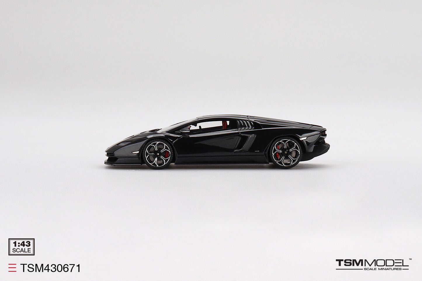 [ Back-order ] TSM TSM430671 1:43 Lamborghini Countach LPI 800-4 Nero Maia Black model car