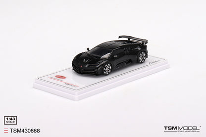 [ Back-order ] TSM TSM430668 1:43 Bugatti Centodieci Black model car