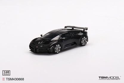 [ Back-order ] TSM TSM430668 1:43 Bugatti Centodieci Black model car