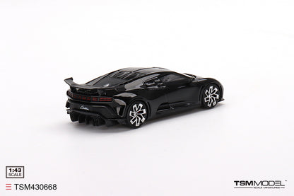[ Back-order ] TSM TSM430668 1:43 Bugatti Centodieci Black model car