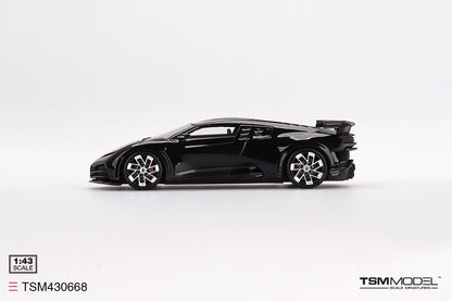 [ Back-order ] TSM TSM430668 1:43 Bugatti Centodieci Black model car