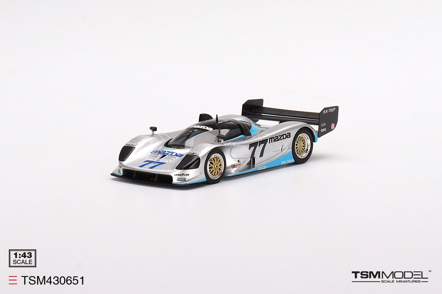 [ Back-order ] TSM TSM430651 1:43 Mazda RX-792P IMSA Watkins Glen 1992 #77 Mazda Motorsport model car
