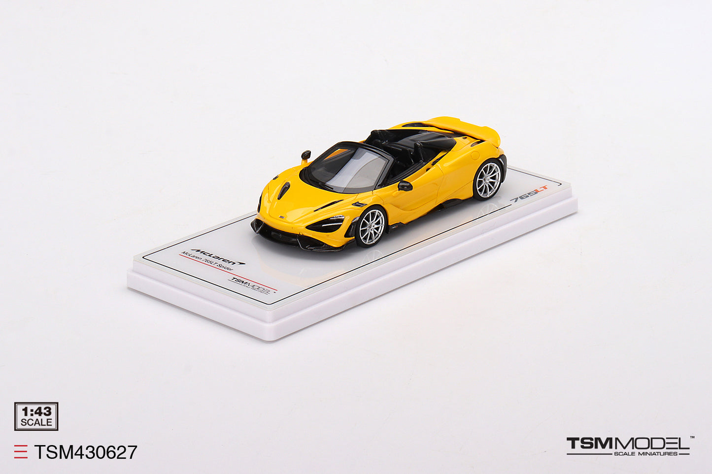 [ Back-order ] TSM TSM430627 1:43 McLaren 765LT Spider Volcano Yellow model car