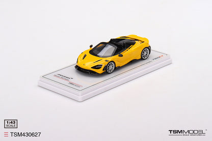 [ Back-order ] TSM TSM430627 1:43 McLaren 765LT Spider Volcano Yellow model car