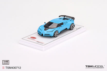 [ Back-order ] TSM TSM430712 1:43 Bugatti Centodieci Light Blue Sport model car