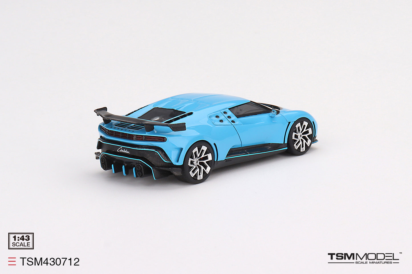 [ Back-order ] TSM TSM430712 1:43 Bugatti Centodieci Light Blue Sport model car