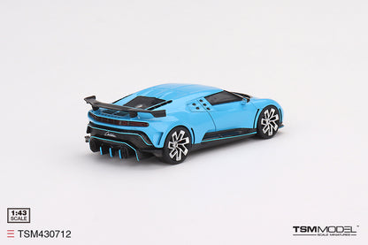 [ Back-order ] TSM TSM430712 1:43 Bugatti Centodieci Light Blue Sport model car