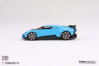 [ Back-order ] TSM TSM430712 1:43 Bugatti Centodieci Light Blue Sport model car