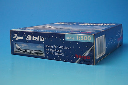 1:500 B747-200 Alitalia Baci I-DEMF 502672 Herpa