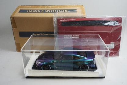 1:18 ignition model IG1033 LB-WORKS GT-R (R35) Metallic Purple / Green WEB Limited